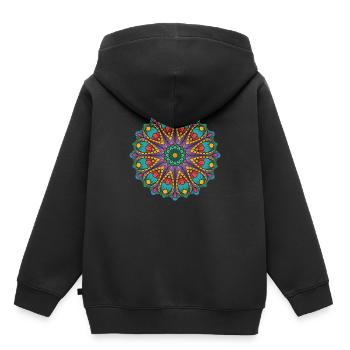 Mandala Colorful Spiritual Ritual Symbol Gift - Kids Premium Organic Hoodie - black - Back - AI Model Kid Male (0cm)