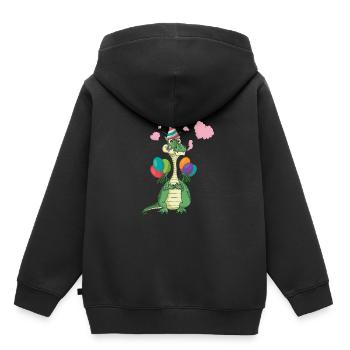 Geburtstagsfeier Geschenke Mythische Drachen und - Kinder Premium Organic Hoodie - Schwarz - Hinten - AI Model Kid Male (0cm)