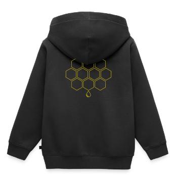 Apiculteur abeille en nid d'abeille Save The Bees Gift - Sweat Premium à capuche enfant bio - noir - Dos - AI Model Kid Male (0cm)