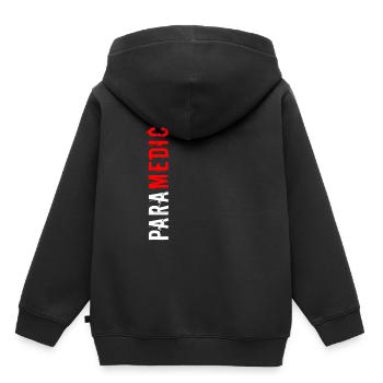 Paramedic EMT EMS Medicine Caduceus Doctor - Kids Premium Organic Hoodie - black - Back - AI Model Kid Male (0cm)