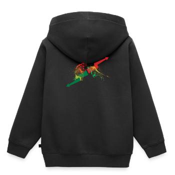 Bear Bull Investor Trader Unternehmer Kapitalist - Kinder Premium Organic Hoodie - Schwarz - Hinten - AI Model Kid Male (0cm)