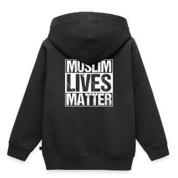 Muslim Allah Islam Mosque Hajj Islamic Reigion - Kids Premium Organic Hoodie - black - Back - AI Model Kid Male (0cm)