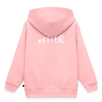 Harp Playing Evolution String Instruments Musician - Kids Premium Organic Hoodie - rose - Back - AI Model Kid Female (0cm)