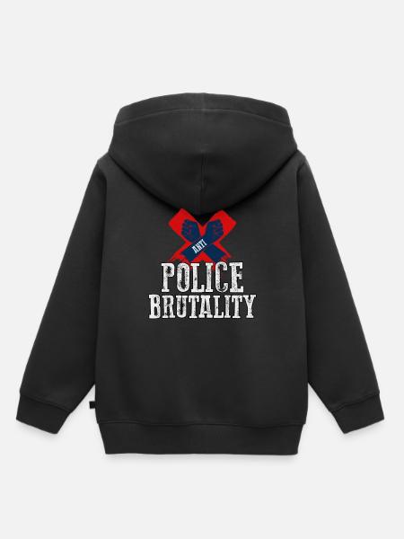 Anti Police Brutality Justice Police Violence Gift - Kids Premium Organic Hoodie - black