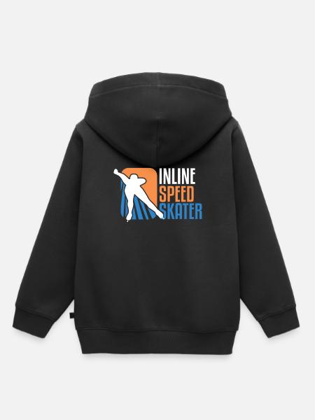 Inline Speed Skater Rollschuhe Rollschuhfahren - Kinder Premium Organic Hoodie - Schwarz