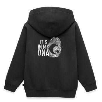 L'islam dans mon ADN musulman Allah cadeau du Hadj islamique - Sweat Premium à capuche enfant bio - noir - Dos - AI Model Kid Male (0cm)
