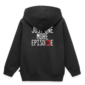 Nur noch eine Episode fernsehen TV-Geschenk - Kinder Premium Organic Hoodie - Schwarz - Hinten - AI Model Kid Male (0cm)