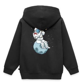 Trumpet shirt kids astronaut band jazz music - Kids Premium Organic Hoodie - black - Back - AI Model Kid Male (0cm)