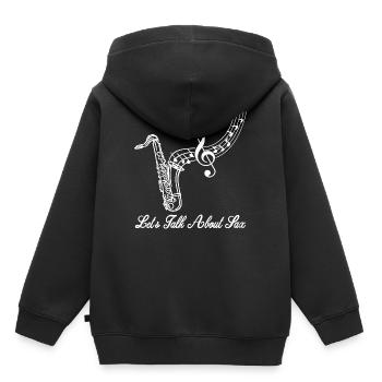Saxophone Sax Jazz Music Instrument Hobby - Kids Premium Organic Hoodie - black - Back - AI Model Kid Male (0cm)