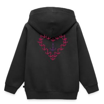 Anker - Kinder Premium Organic Hoodie - Schwarz - Hinten - AI Model Kid Male (0cm)