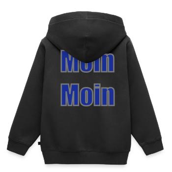 Moin Moin Accueil Nord - Sweat Premium à capuche enfant bio - noir - Dos - AI Model Kid Male (0cm)