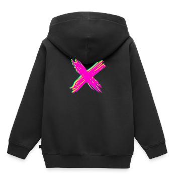 marque - Sweat Premium à capuche enfant bio - noir - Dos - AI Model Kid Male (0cm)