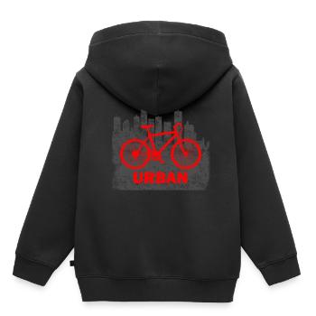 bike - Kids Premium Organic Hoodie - black - Back - AI Model Kid Male (0cm)