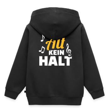 Chor - Kinder Premium Organic Hoodie - Schwarz - Hinten - AI Model Kid Male (0cm)