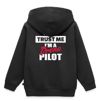 Drohne - Kinder Premium Organic Hoodie - Schwarz - Hinten - AI Model Kid Male (0cm)