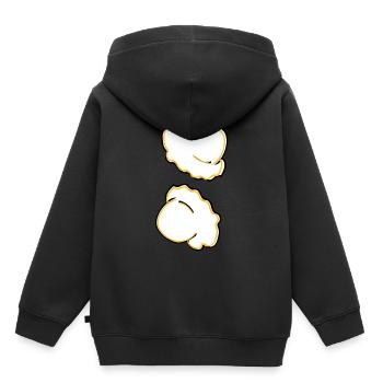 Popcorn - Kids Premium Organic Hoodie - black - Back - AI Model Kid Male (0cm)