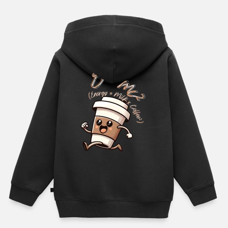 E-mc2 - Sweat Premium à capuche enfant bio - noir