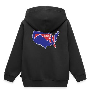 Maryland State Design für patriotische Marylander - Kinder Premium Organic Hoodie - Schwarz - Hinten - AI Model Kid Male (0cm)