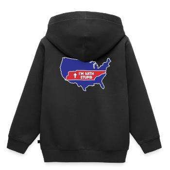 Tennessee Design für patriotische Tennesseaner - Kinder Premium Organic Hoodie - Schwarz - Hinten - AI Model Kid Male (0cm)