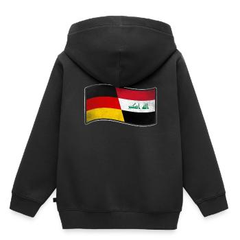Irak Design für stolze Deutsch-Iraker - Kinder Premium Organic Hoodie - Schwarz - Hinten - AI Model Kid Male (0cm)