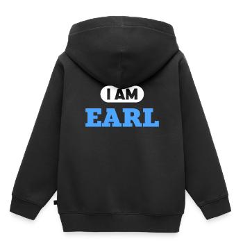 Earl Name Saying für stolze Grafen - Kinder Premium Organic Hoodie - Schwarz - Hinten - AI Model Kid Male (0cm)
