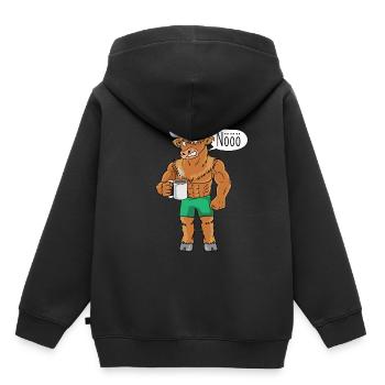 Highland cattle highland cattle highland cattle - Kids Premium Organic Hoodie - black - Back - AI Model Kid Male (0cm)