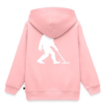 Metalldetektor Bigfoot Big foot - Kinder Premium Organic Hoodie - Rosa - Hinten - AI Model Kid Female (0cm)