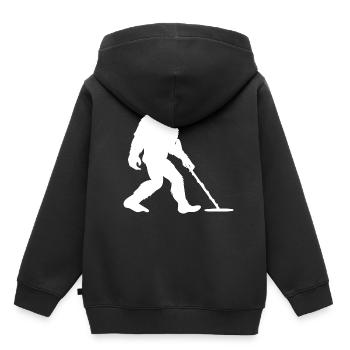 Metalldetektor Bigfoot Big foot - Kinder Premium Organic Hoodie - Schwarz - Hinten - AI Model Kid Male (0cm)