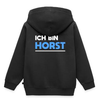 Horst Name Spruch für stolze Horsts - Kinder Premium Organic Hoodie - Schwarz - Hinten - AI Model Kid Male (0cm)