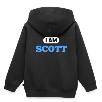 Scott Name Spruch für stolze Schotten - Kinder Premium Organic Hoodie - Schwarz - Hinten - AI Model Kid Male (0cm)
