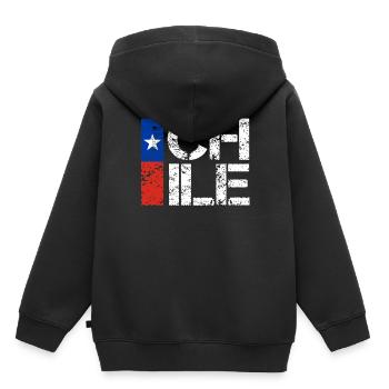 Chili - Sweat Premium à capuche enfant bio - noir - Dos - AI Model Kid Male (0cm)