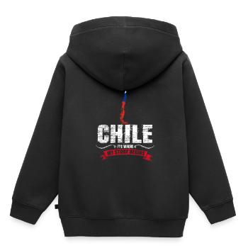 Chili - Sweat Premium à capuche enfant bio - noir - Dos - AI Model Kid Male (0cm)