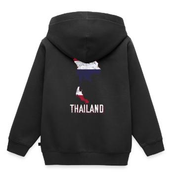 Thaïlande Fan - Sweat Premium à capuche enfant bio - noir - Dos - AI Model Kid Male (0cm)