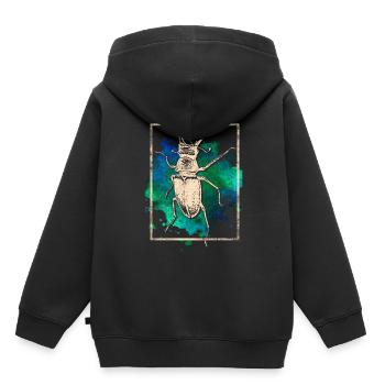 stag beetle - Kids Premium Organic Hoodie - black - Back - AI Model Kid Male (0cm)
