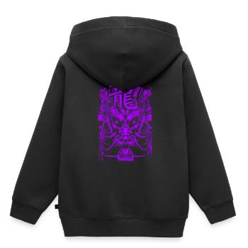 Dragon Japanese Chinese characters - Kids Premium Organic Hoodie - black - Back - AI Model Kid Male (0cm)