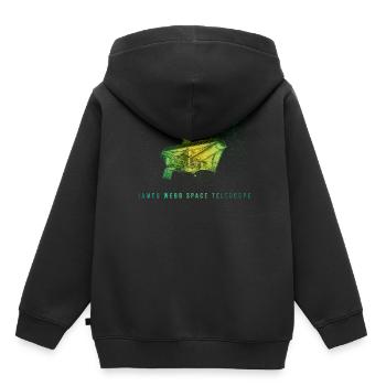 James Webb Télescope spatial - Sweat Premium à capuche enfant bio - noir - Dos - AI Model Kid Male (0cm)
