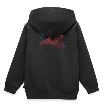 Saturn Planet - Kinder Premium Organic Hoodie - Schwarz - Hinten - AI Model Kid Male (0cm)