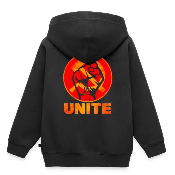 Kummunisme & Union soviétique - Sweat Premium à capuche enfant bio - noir - Dos - AI Model Kid Male (0cm)