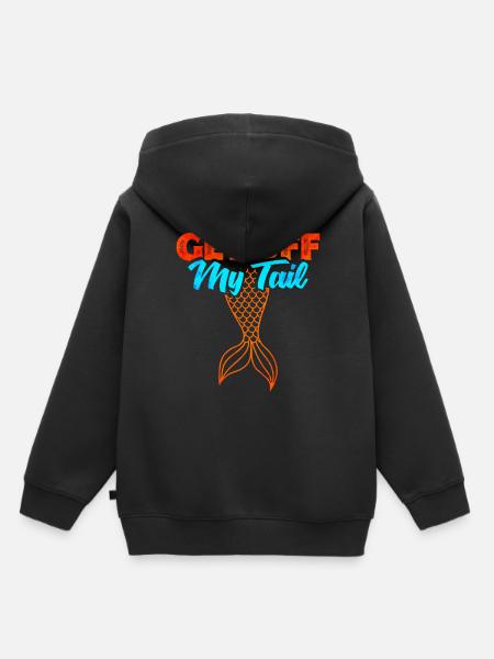 Meerjungfrau - Kinder Premium Organic Hoodie - Schwarz