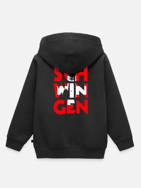 Schwingen Schweiz - Kinder Premium Organic Hoodie - Schwarz