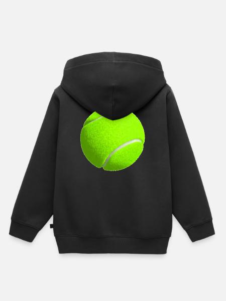 Tennisball - Kinder Premium Organic Hoodie - Schwarz