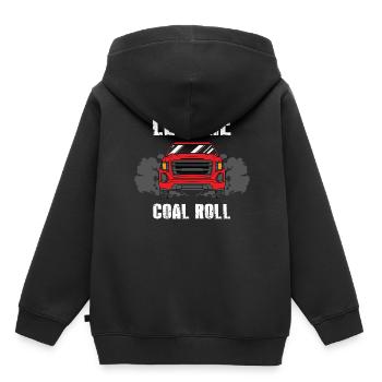 Carbon roller design for diesel drivers - Kids Premium Organic Hoodie - black - Back - AI Model Kid Male (0cm)