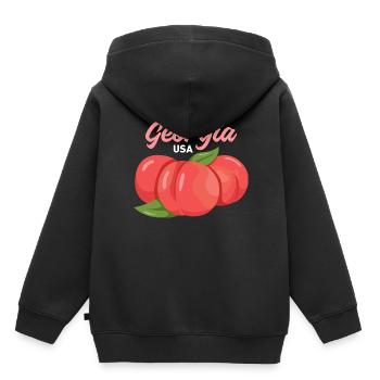 Georgia Fil-Am Design pour Proud Pinoys - Sweat Premium à capuche enfant bio - noir - Dos - AI Model Kid Male (0cm)