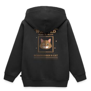 Schroedinger’s Cat I Funny Dead and Alive - Sweat Premium à capuche enfant bio - noir - Dos - AI Model Kid Male (0cm)