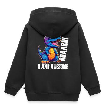 9 Years Birthday 9. Gift Nine Boy - Kids Premium Organic Hoodie - black - Back - AI Model Kid Male (0cm)