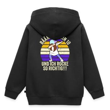10 Jahre Mädchen Geschenk 10. Geburtstag Zehn - Kinder Premium Organic Hoodie - Schwarz - Hinten - AI Model Kid Male (0cm)