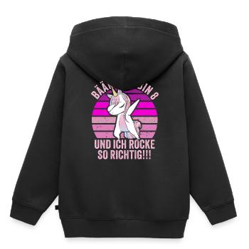 8 Jahre Geschenk 8. Geburtstag Acht Achter Mädchen - Kinder Premium Organic Hoodie - Schwarz - Hinten - AI Model Kid Male (0cm)