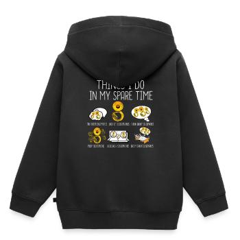 Sousaphon Geschenk Männer Orchester Big Band Tuba - Kinder Premium Organic Hoodie - Schwarz - Hinten - AI Model Kid Male (0cm)