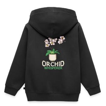 Orchid Gift Women Flower Florist Orchid - Kids Premium Organic Hoodie - black - Back - AI Model Kid Male (0cm)