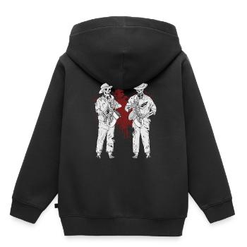 Saxophon Geschenk Männer Big Band Musik Saxophon - Kinder Premium Organic Hoodie - Schwarz - Hinten - AI Model Kid Male (0cm)